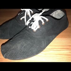 Toms Cordones Leather Canvas lace up shoes